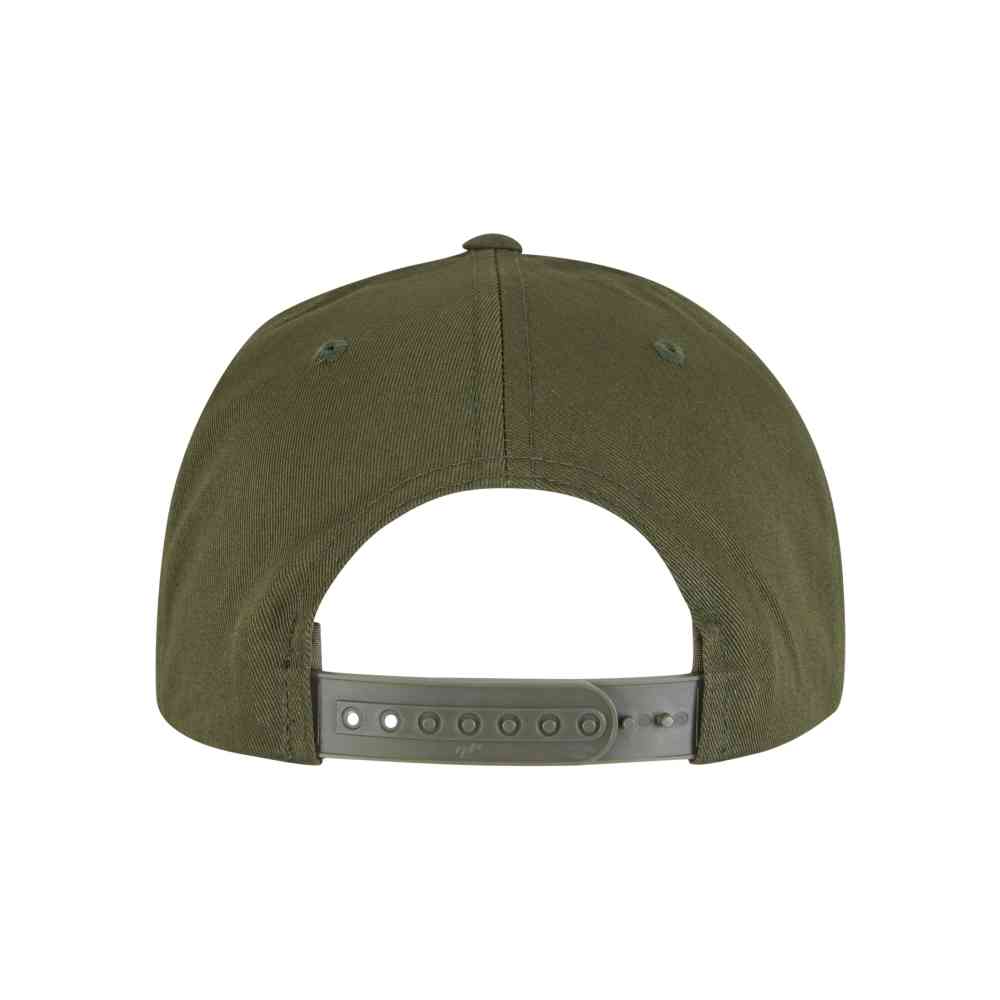 Flexfit - Classic 5 Panel Snapback Cap - Olive green/Black